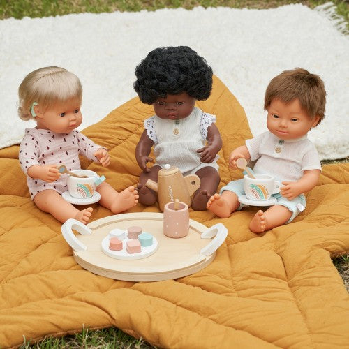 Miniland Doll Wooden Tea Set