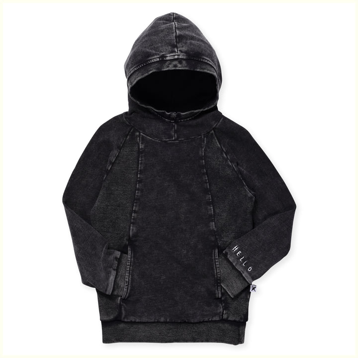 Minti Blasted Slope Hood - Black Wash