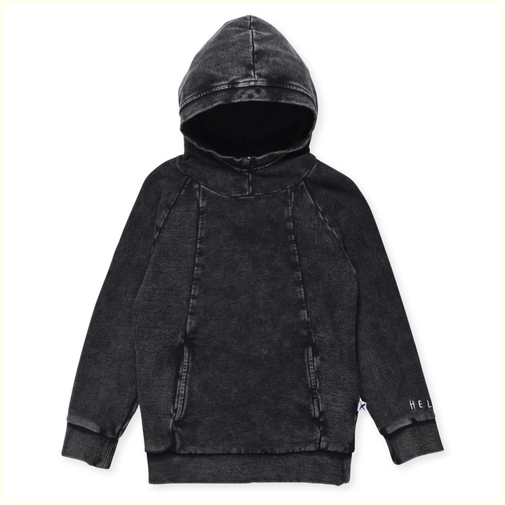 Minti Blasted Slope Hood - Black Wash