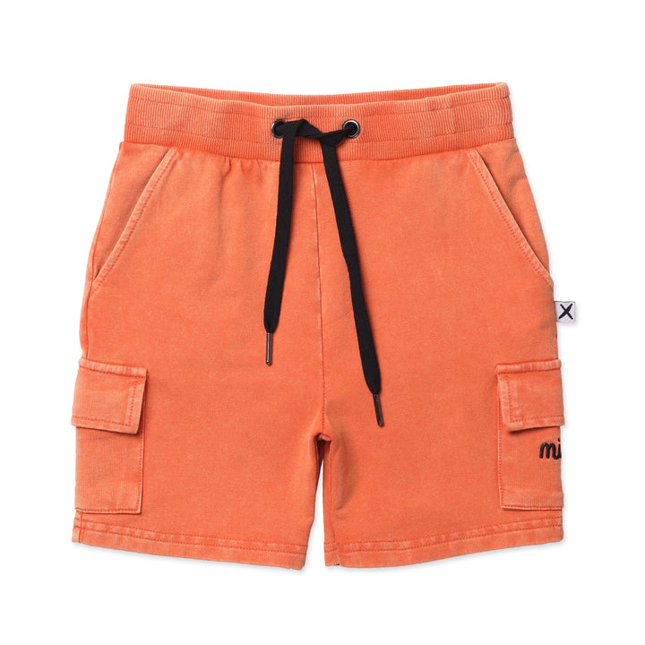 Minti Blasted Deluxe Cargo Short - Orange Wash