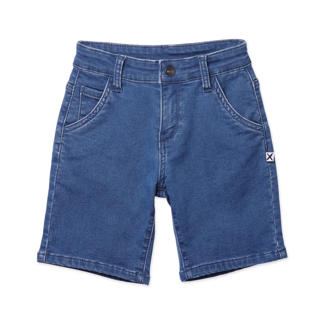 Minti Soft Feel Denim Short - Blue