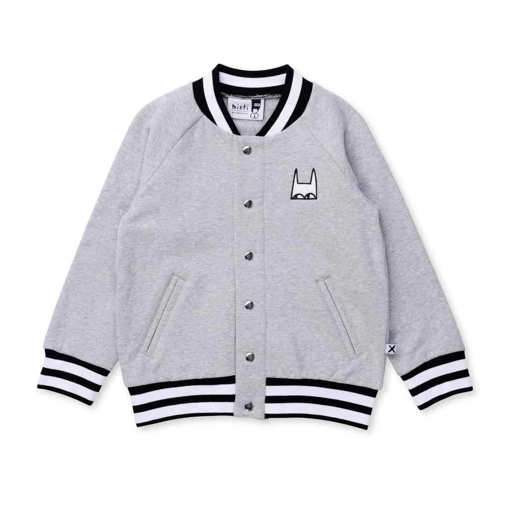 Furry College Sweat - Grey Marle