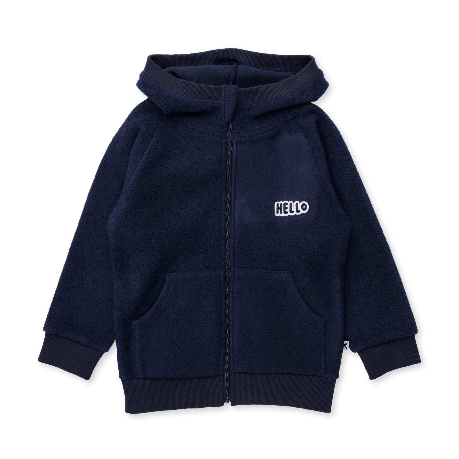 Teddy Zip Up - Navy