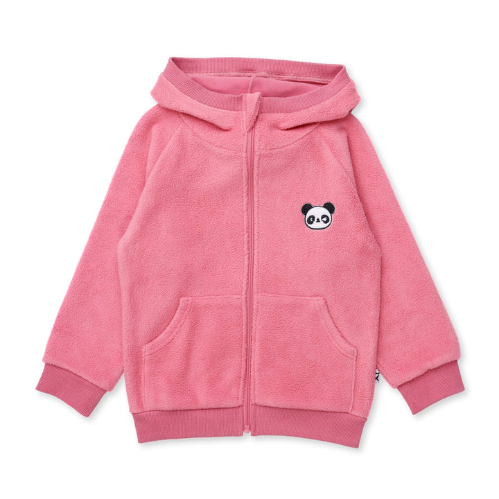 Minti Teddy Zip Up - Bubblegum