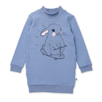 Speedy Bunny Furry Dress - Cornflower