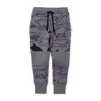 Surf Skate Animals Furry Trackies - Dark Grey