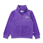 Teddy Half Zip Crew - Purple