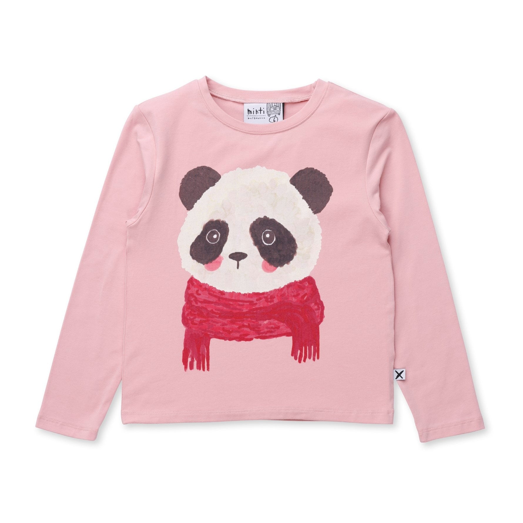 Cosy Panda Tee - Peach