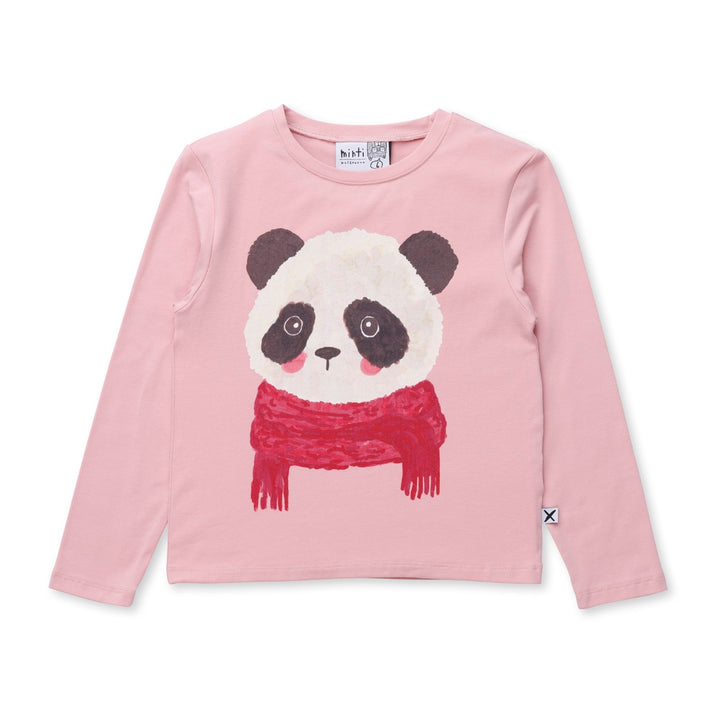 Minti Cosy Panda Tee - Peach