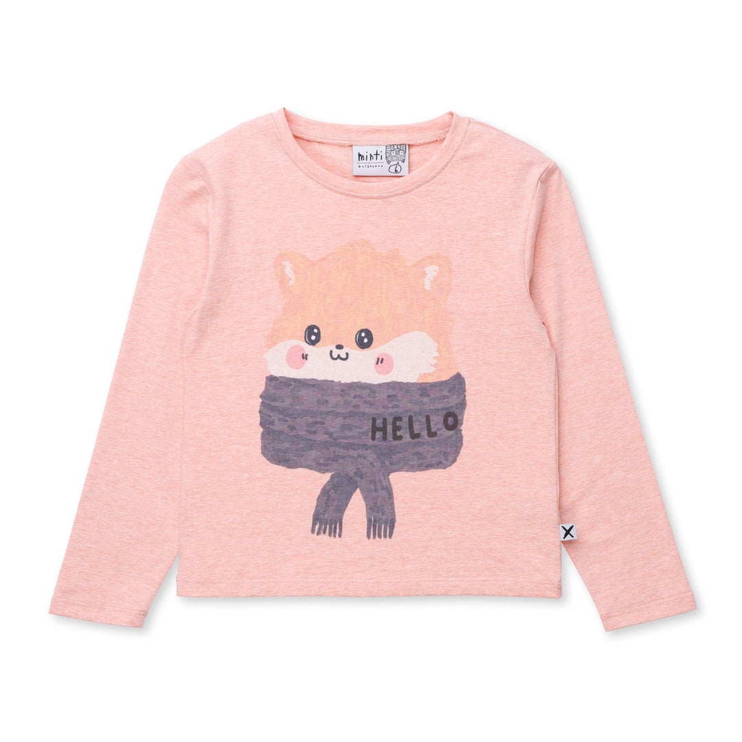 Minti Happy Hamster Tee - Apricot Marle