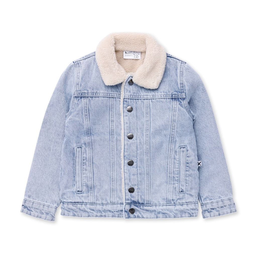 Diamond Denim Bomber - Blue Denim
