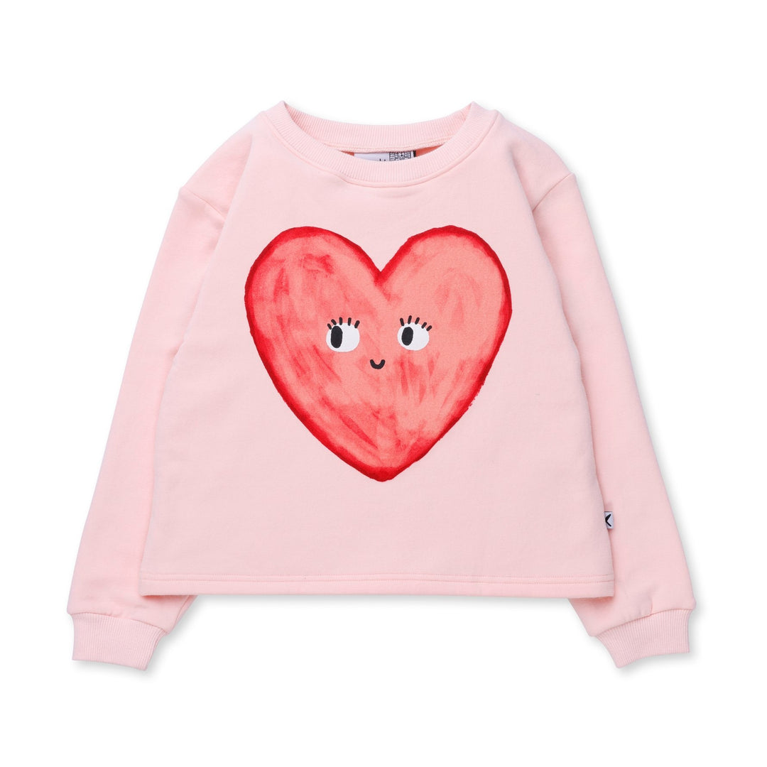 Minti Painted Heart Furry Crew - Ballet