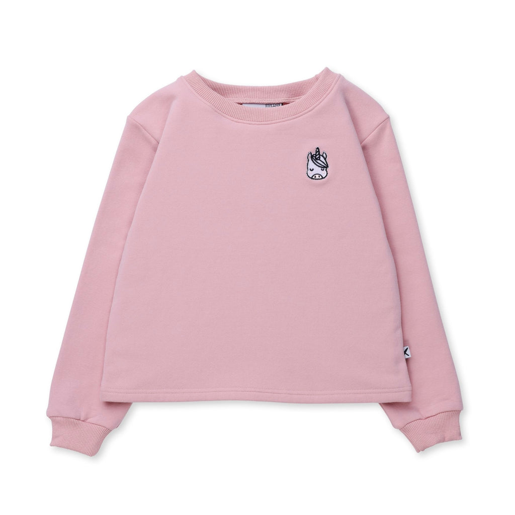 Unicorn Patch Furry Crew - Muted Pink