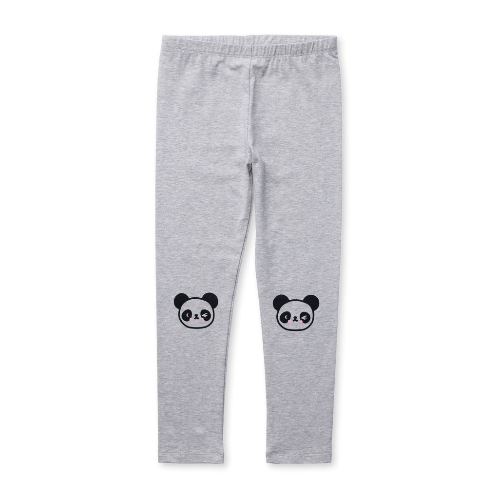 Panda Tights - Grey Marle