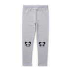 Panda Tights - Grey Marle