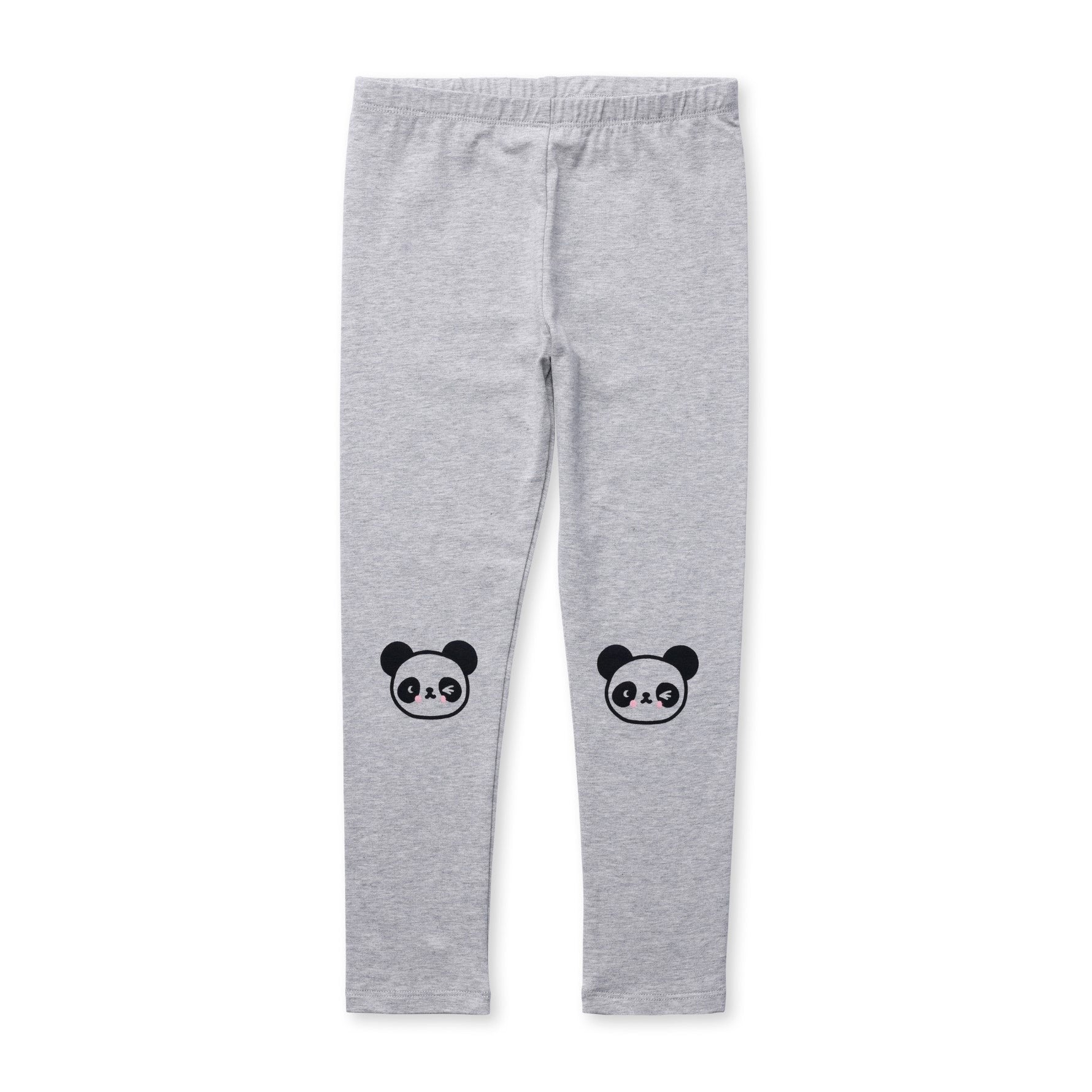 Panda Tights - Grey Marle