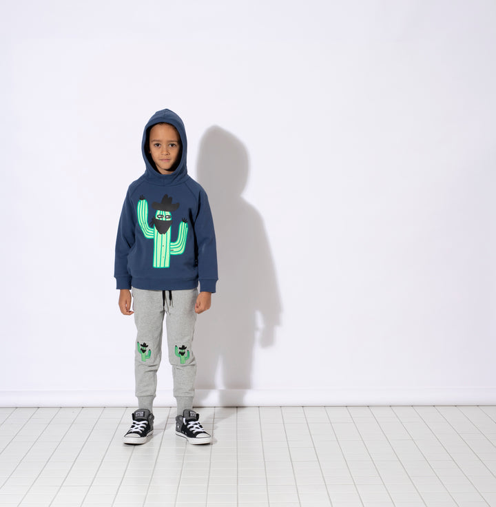 Minti Bandit Cactus Furry Trackies - Grey Marle