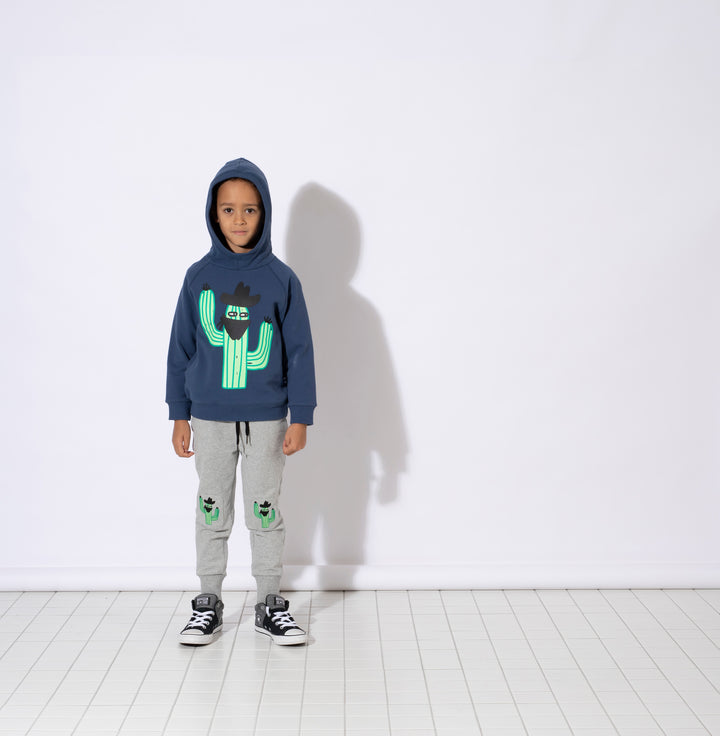 Minti Bandit Cactus Furry Trackies - Grey Marle