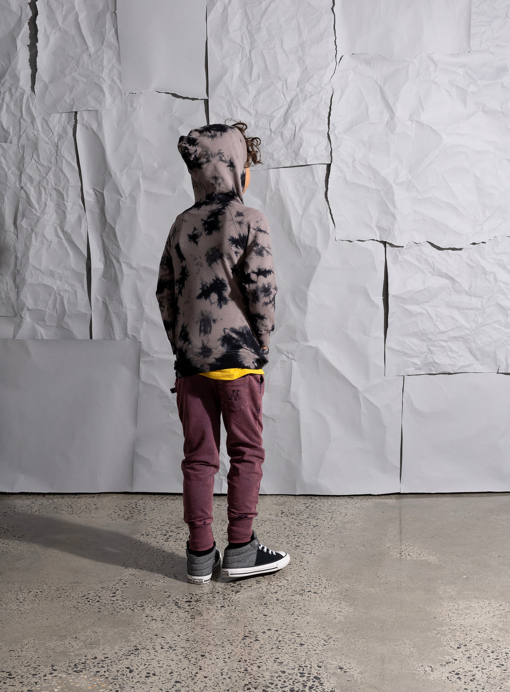 Minti Scattered Hood - Dark Grey