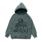 Animal Pile Up Hood - Olive Wash