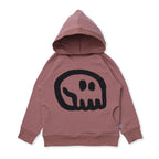 Minti Charcoal Skull Hood - Chocolate