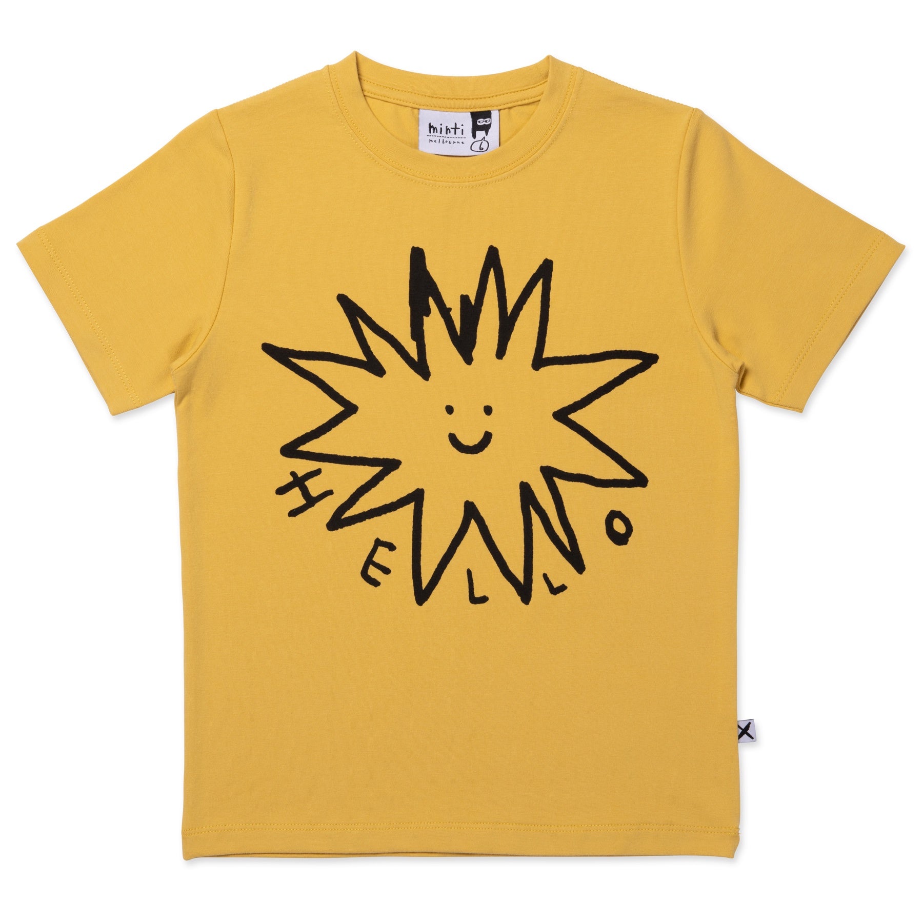 Minti Hello Star Tee - Dull Yellow – Daisy and Hen