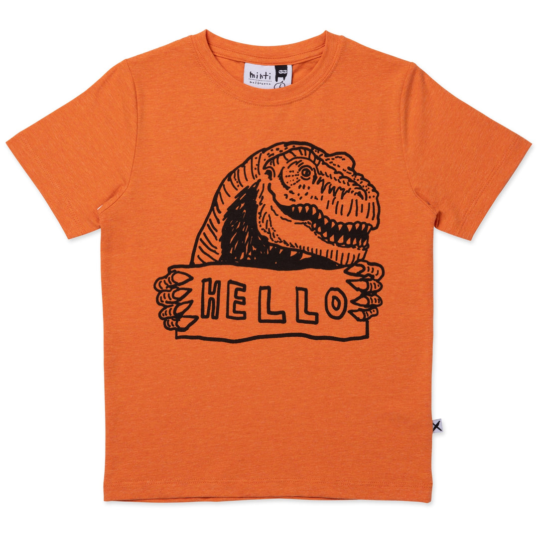 Minti Jurassic Intro Tee - Orange Marle