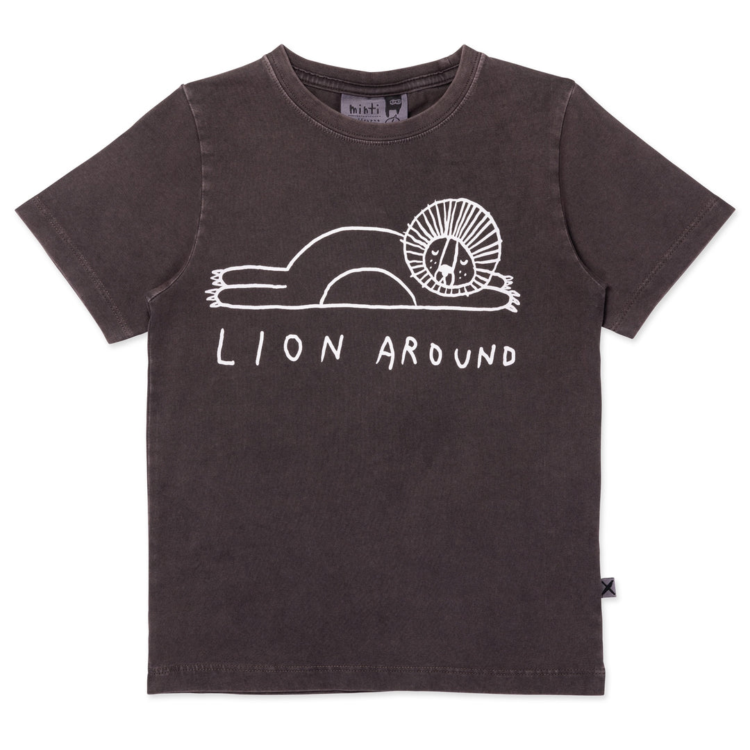 Minti Lion Around Tee - Black Wash