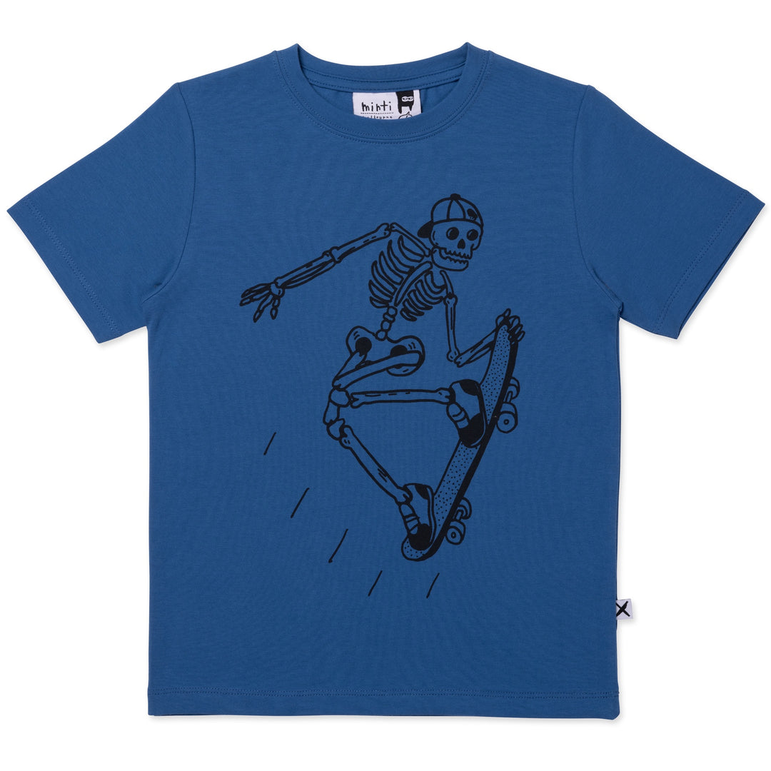 Minti Speedy Skeleton Tee - Blue