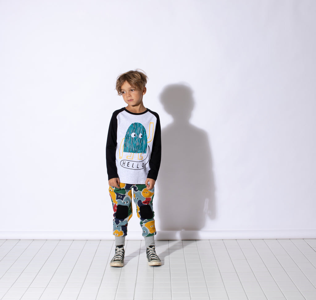 Minti Blob Buddies Furry Trackies - Grey Marle