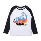 Speedy Chameleon Tee - White Marle/Black