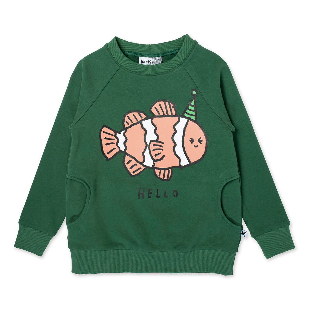 Minti Party Clownfish Furry Crew - Kelly Green