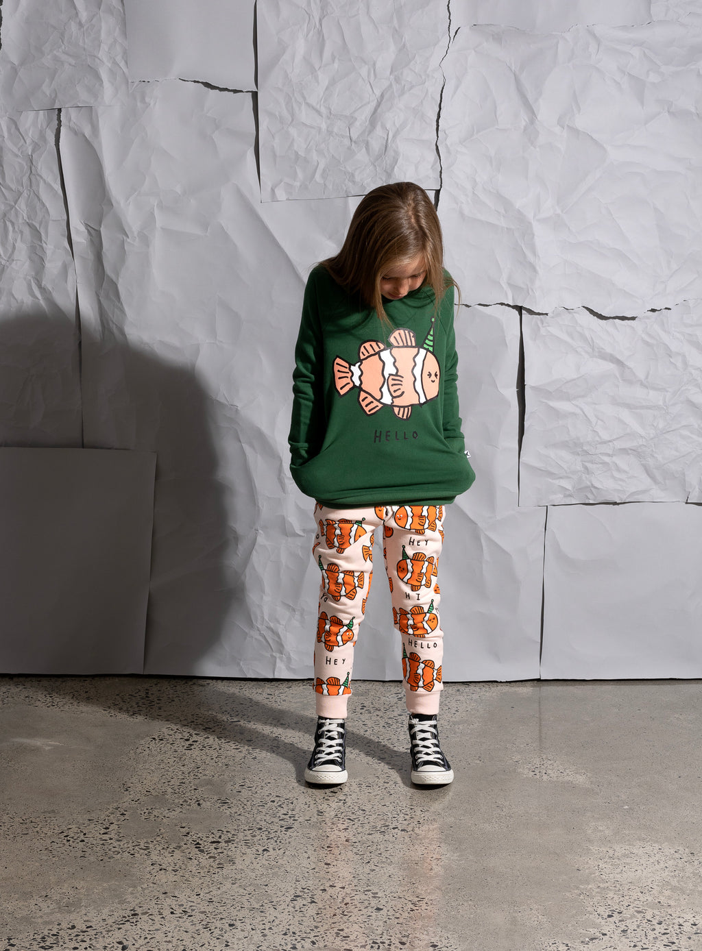 Minti Party Clownfish Furry Crew - Kelly Green