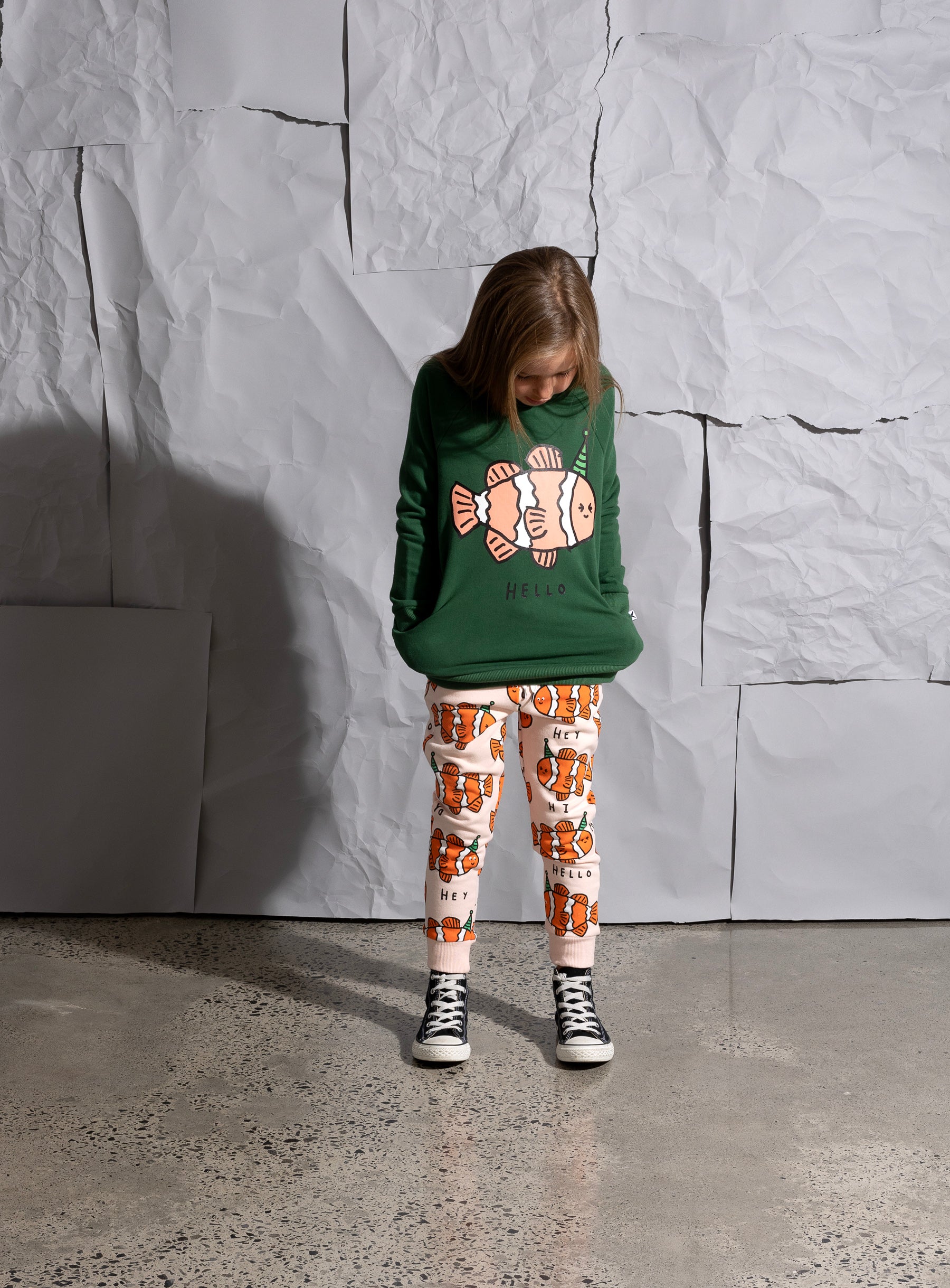 Minti Party Clownfish Furry Crew - Kelly Green