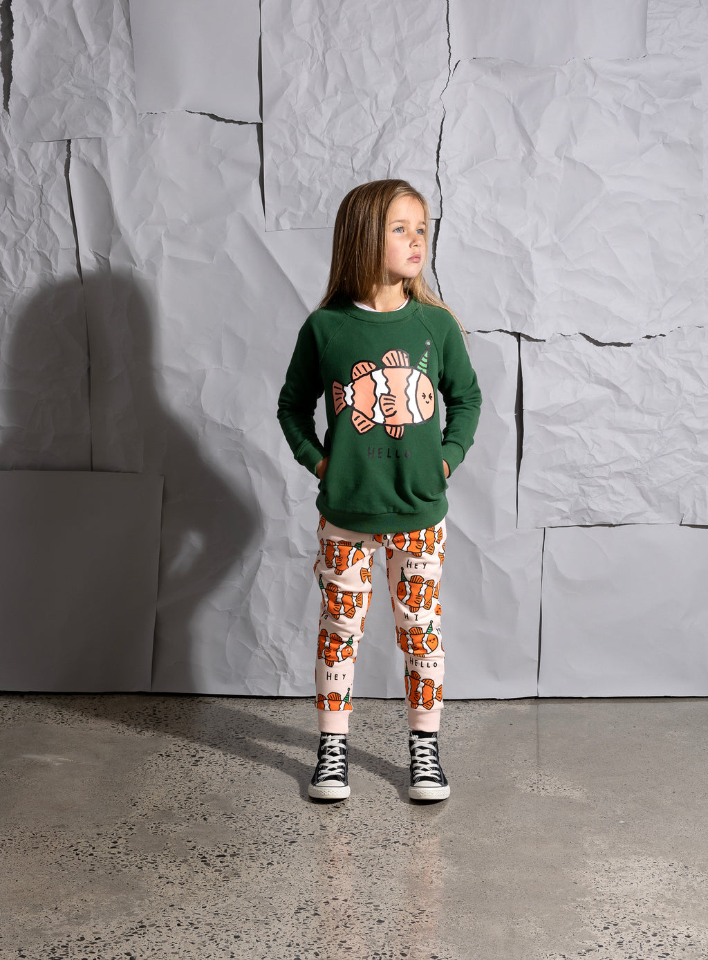 Minti Party Clownfish Furry Crew - Kelly Green