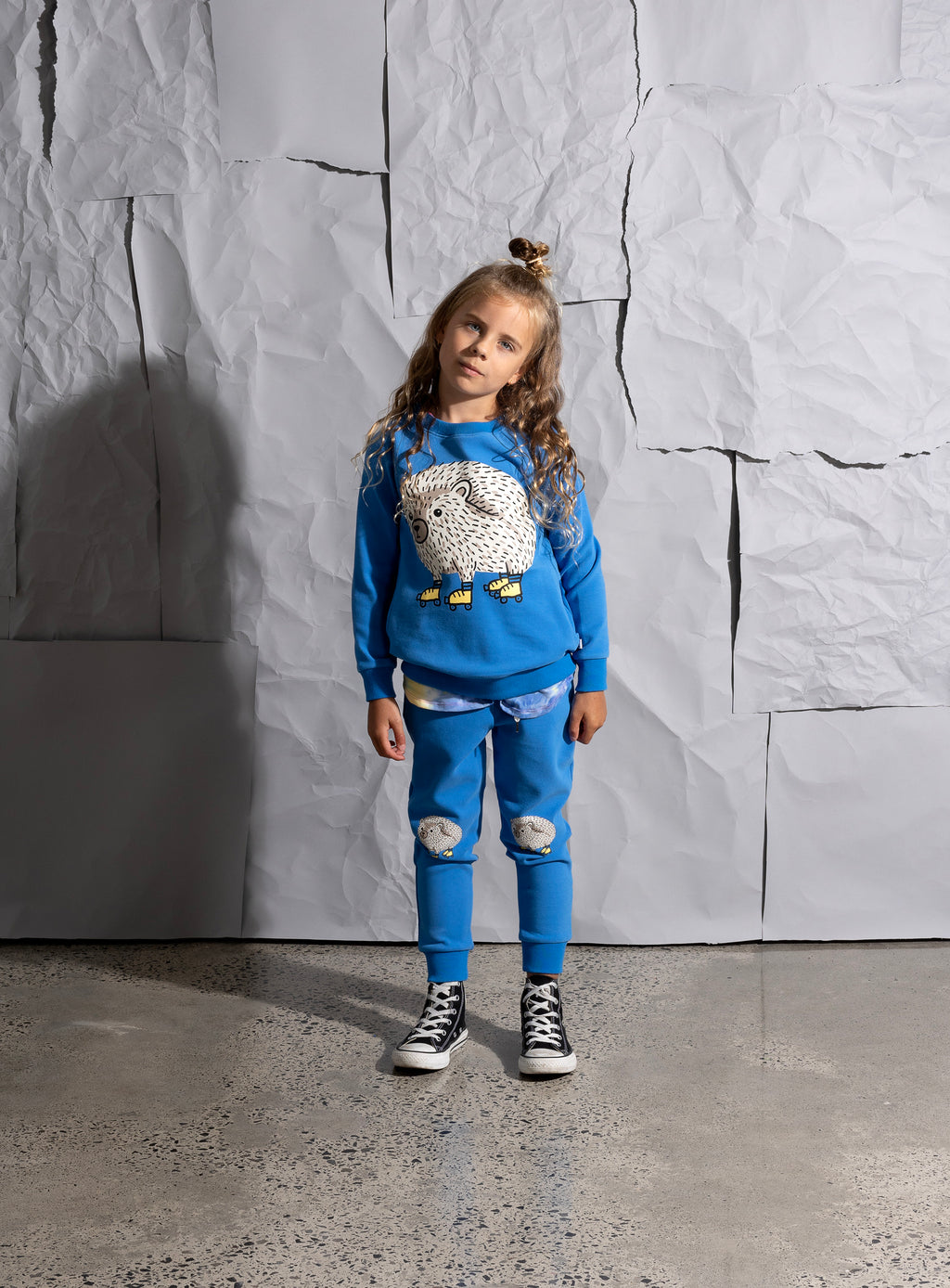 Minti Skate Hedgehog Trackies - Bright Blue