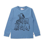 Animal Pile Up Tee - Steel