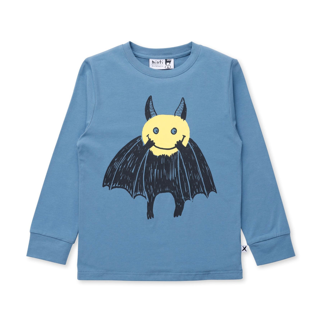 Bat Face Tee - Steel