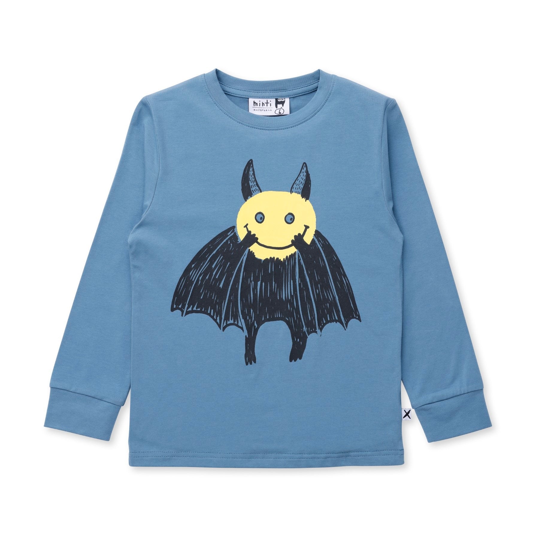 Bat Face Tee - Steel
