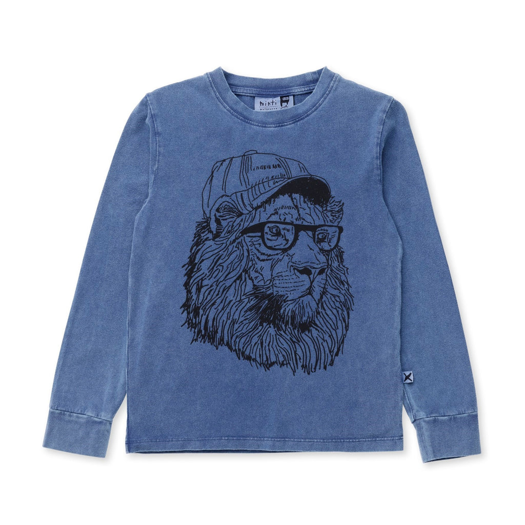 Cool Lion Tee - Midnight Wash