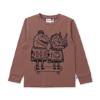 Dino Buddies Tee - Chocolate