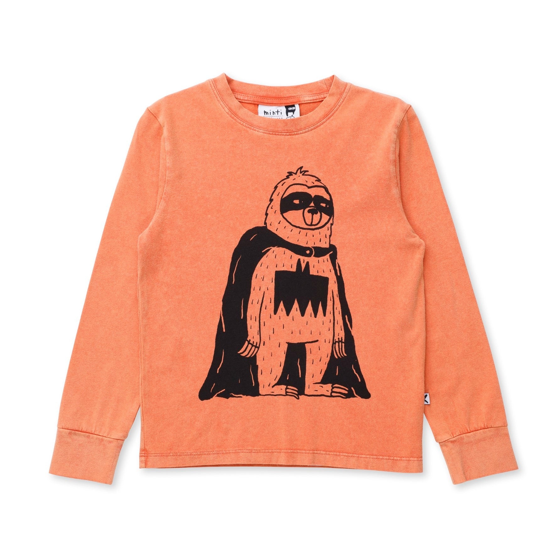 Super Sloth Tee - Orange Wash