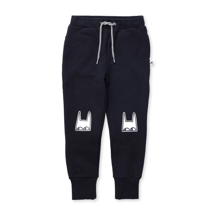 Minti Mask Furry Trackies - Black