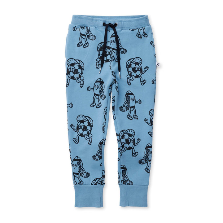 Minti Sport Buddies Furry Trackies - Muted Blue