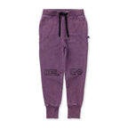 Fancy Hello Trackies - Muted Purple Wash