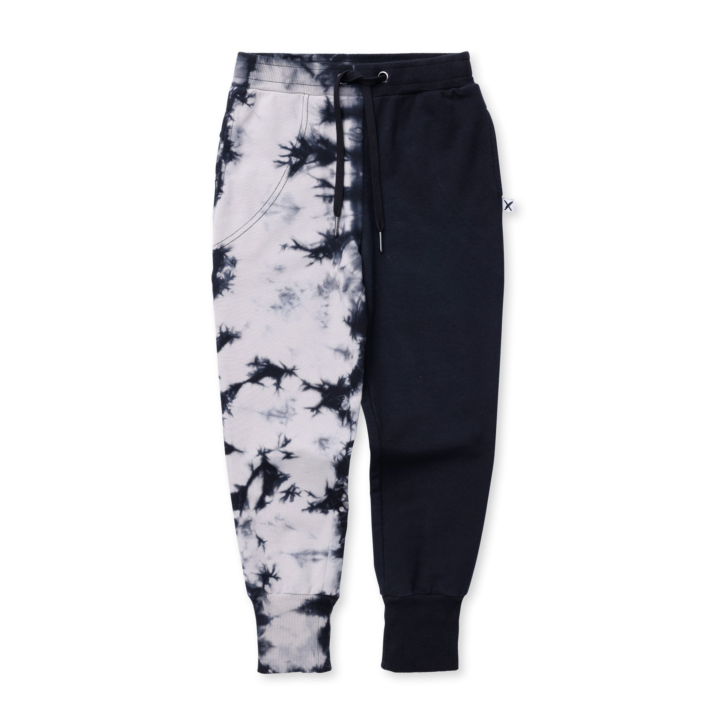 Duo Tie Dye Trackies - Black