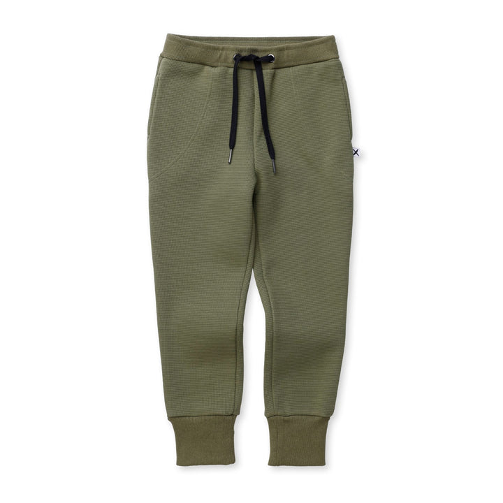 Minti Furry Waffle Trackies - Khaki