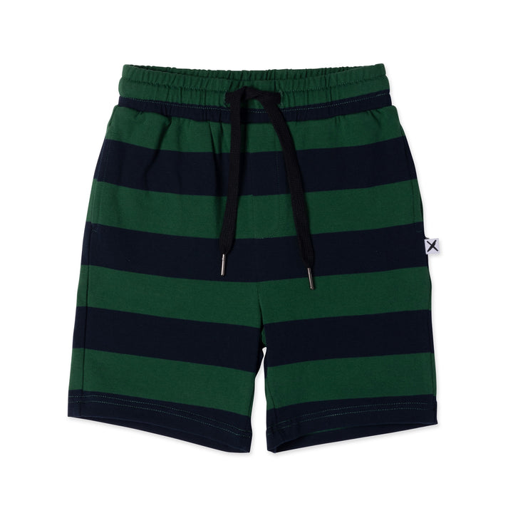 Minti Duo Short - Green/Navy Stripe