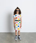 Minti Happy Dots Skirt - Oatmeal Marle