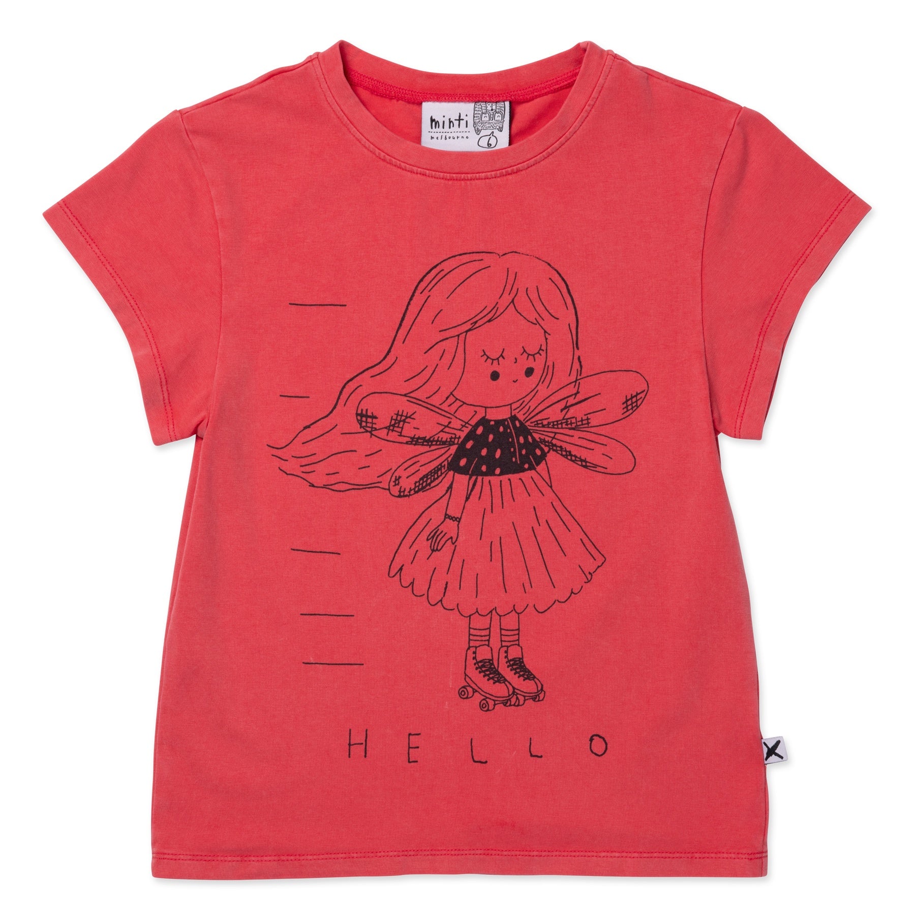 Minti Fairy Skater Tee - Pink Wash